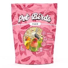 Pet Bird Feed 5 LB Bag  Organic Bird Food for Cockatiels, Lovebirds, Parak...