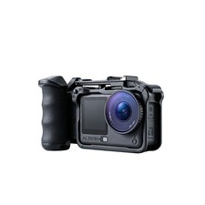 Camera Cage Rig with Handle Cold Shoe for DJI Action 6, Protective Frame