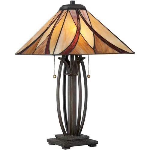 Quoizel TF1180T Asheville 2 Light 25" Tall Table Lamp - Bronze - Picture 1 of 6