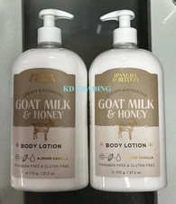 2x IPANEMA & BELLEZA Creamy Hydrate GOAT MILK & HONEY BODY LOTION ALMOND VANILLA