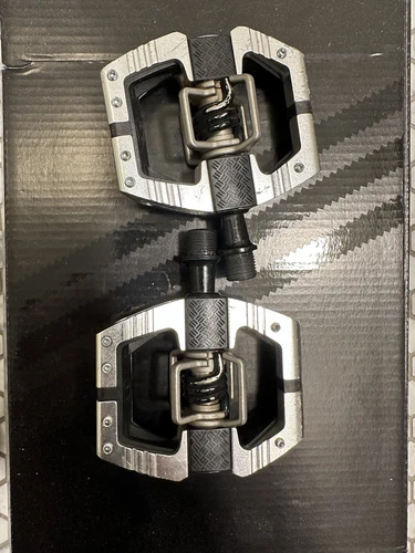 Crank Brothers Mallet E Pedals Polished Silver 