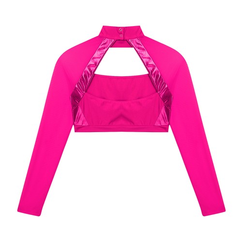 Women Cheer Uniform Tops Night Club Crop Top Rhinestone Cheerleader Costume - Picture 51 of 87