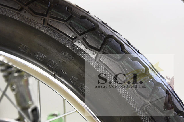 HONDA CB350 CB360 CB350F CB400F LIBERTY 6 PLY FRONT & REAR TUBED TIRE SET - Image 3 of 4