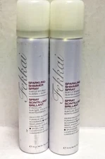 LOT OF 2 FEKKAI SPARKLING DIAMOND SHIMMER SPRAY 2.5 OZ EACH GLISTEN & GLOW RARE.