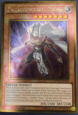 Palladiumorakel Mahad Neu Gold Rare Yugioh Karten deutsch Dunkler Magier Deck