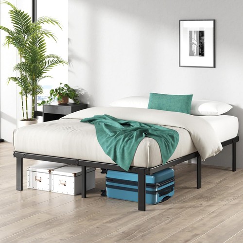 14 Inch Metal Platform Bed Frame Foldable Steel Frame No Box Spring Needed Full - Picture 3 of 12