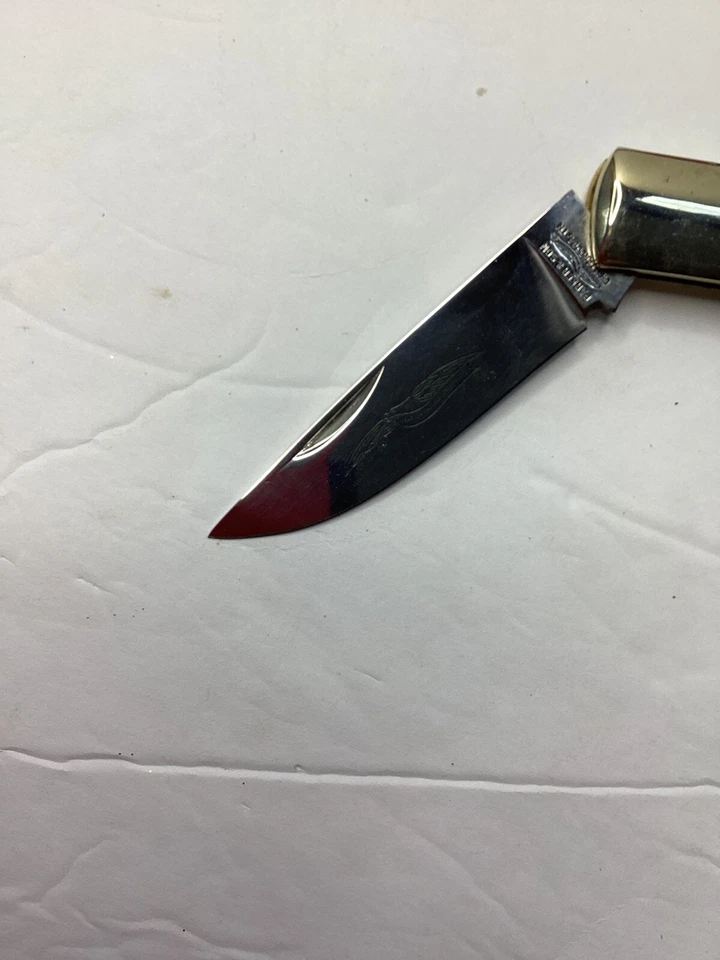 Parker Brothers Stag Horn Handle Lock Back Knife USA  1 Blade Knife  Box K 411 - Image 2 of 4