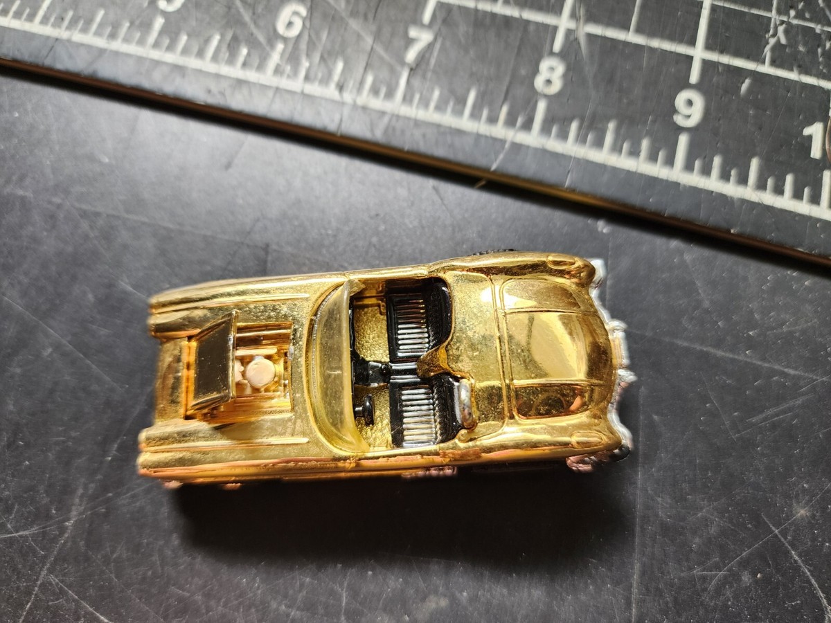 Vintage Hot Wheels 58 CHEVROLET CORVETTE 24K GOLD PLATED Chrome