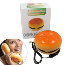 Hamburger Telephone Wire Landline Corded Phone Desktop Home Decoration Best Gift