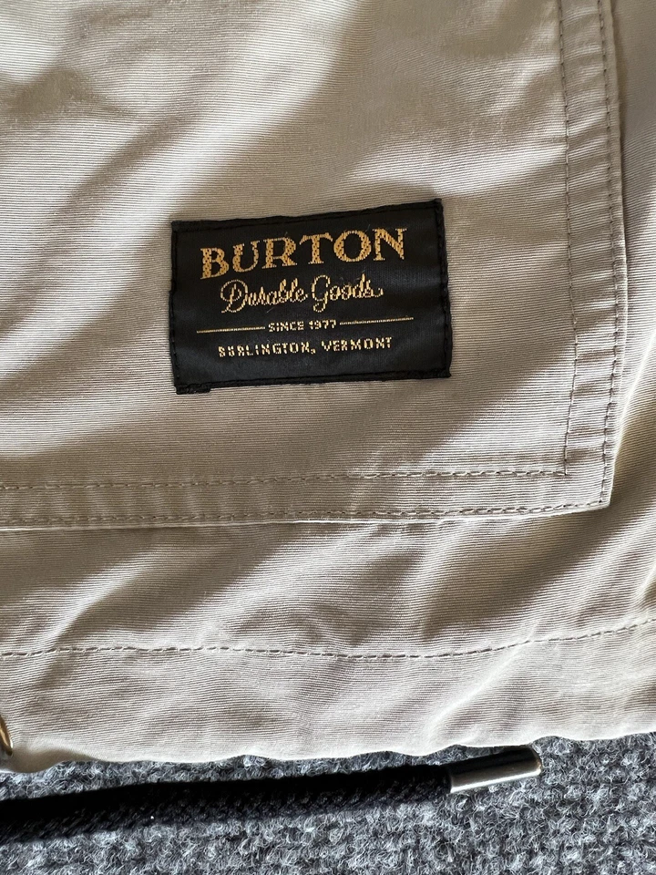 Chaqueta cortavientos Burton Durable Goods 1/4 cremallera a presión con capucha anorak al aire libre XL Foto 4 de 4
