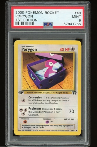 Porygon (1st Edition) graded PSA 9 for sale on eBay