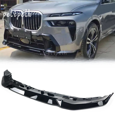 Glossy Black MP Style Front Bumper Lip Splitter Kit For BMW G07 X7 LCI 2023-2025