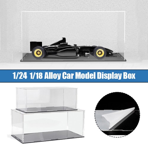 Scale 1/18 1/24 Acrylic Toys Car Model Display Box Stackable Protection Showcase - Picture 3 of 18