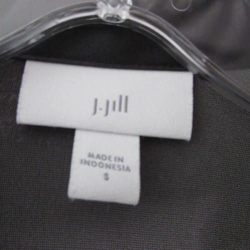 J Jill Top Small Gray Velvet Silk Blend Button Lagenlook Relaxed Timeless Tunic - Picture 3 of 10
