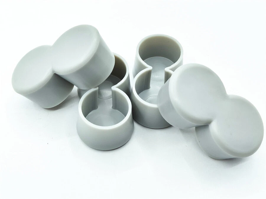 4Pcs Dual Double 1" Chair Table Leg Caps Cover For 50s Diner Kitchen Table Tip - Image 3 of 4