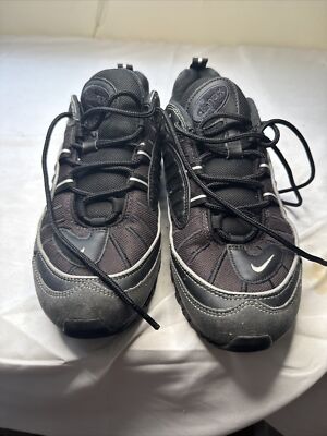 Nike Men's Air Max 98 Oil Grey Triple Black Sneakers Shoes