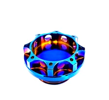 BURNT BLUE BILLET RACING ENGINE OIL FILLER CAP ( For TOYOTA LEXUS SCION )