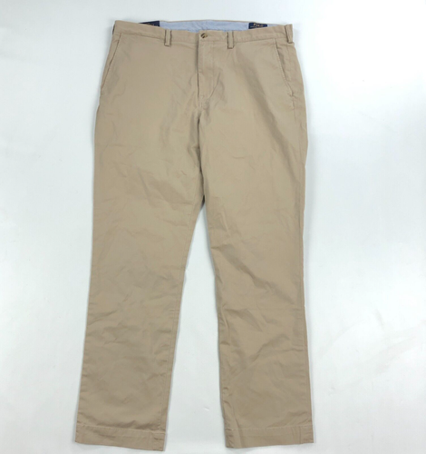 NEW Ralph Lauren Polo Chino Pants Men 38x32 Stretch Twill Khaki