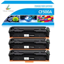 3PK Toner Compatible With HP 202A CF500A LaserJet Pro M254dw M254dn MFP M281fdw