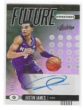 2019-20 ABSOLUTE JUSTIN JAMES FUTURE SIGNATURES AUTO EMERALD 2/5 #FS-JJ