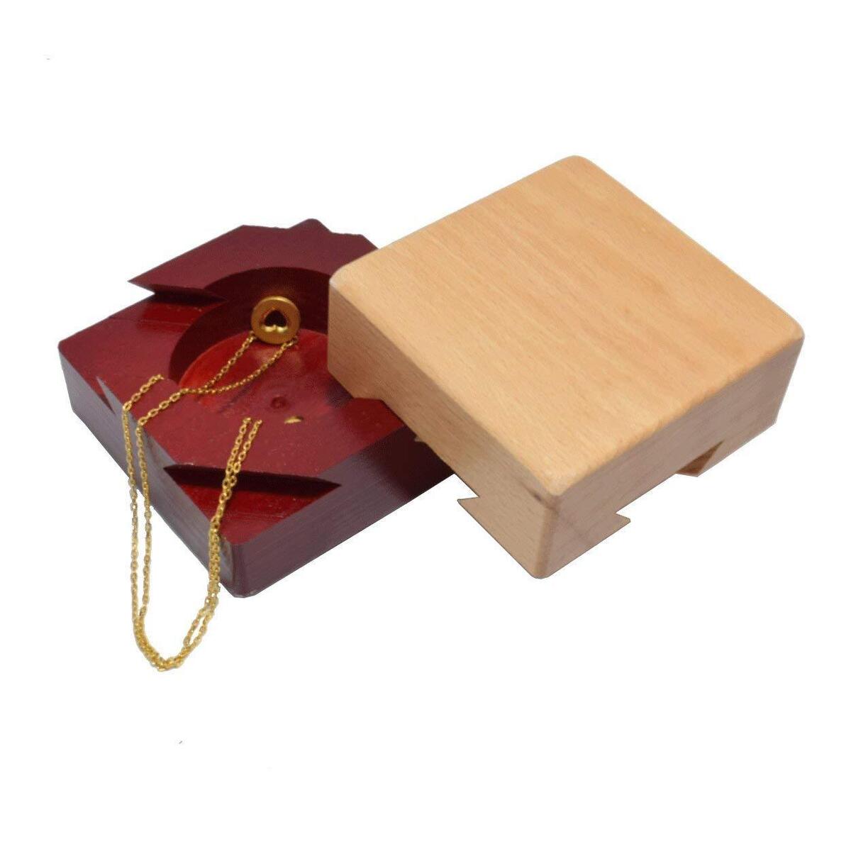 Secret Puzzle Box Brain Teaser Games Wooden Gift Hidden Diamond Jewelry Box  Toys