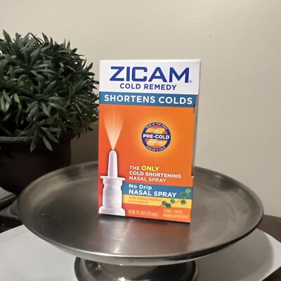Zicam Cold Remedy No Drip Zinc-Free Homeopathic Nasal Spray .5 oz. Exp. 03/26