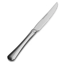 Bon Chef S515 Stainless Steel 18/8 Prism Solid Handle European Steak Knife, 9-11