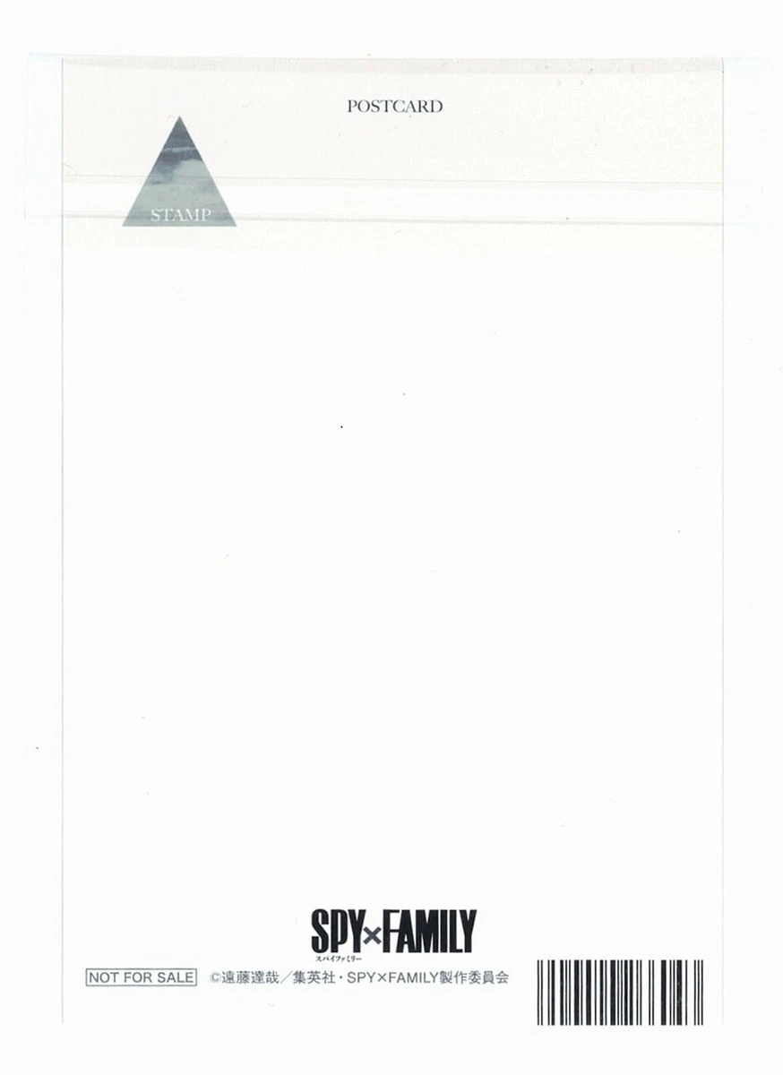 SPY x FAMILY-Official Novelty For Goods Purchase-Post Card Yor Forger