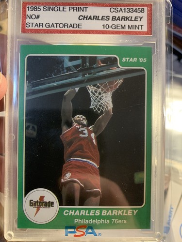 1985 Star Gatorade Charles Barkley CSA 10 BLAZER RC SICK ๐ฅ๐ฅ๐ฅ๐ฅ - Picture 6 of 9