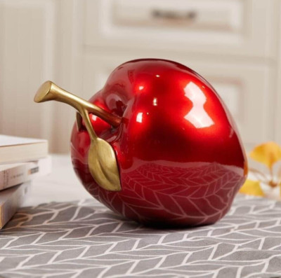 7 in Large apple mold Resin, plaster, soap, beeswax candle mold 06