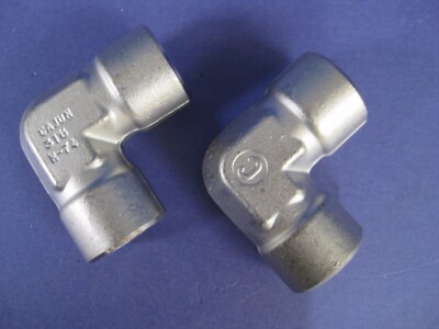 Swagelok Cajon SS-12-TSW-9, 90° Elbow Fitting, 3/4'' Tube Socket Weld, LOT of 2