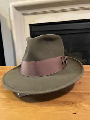 1950s Vintage Knox Twenty Olive Green Fedora Hat 7 ⅝ | eBay