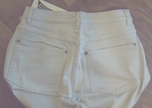 STARWEAR MUJER ELÁSTICO BEIGE JEANS CLÁSICO PIERNA RECTA TALLA 9-10 - 28X29 NUEVO - Imagen 3 de 5