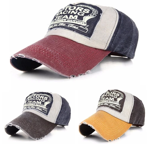Unisex Baseball Cap Motors Racing Cotton Motorcycle Snap back Edge Trucker Biker