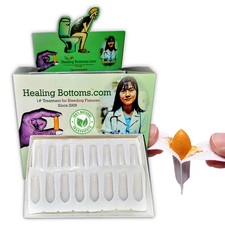 Anal Fissure Suppository for Rectal Bleeding, Hemorrhoids Constipation - 16ct