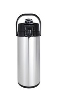Saro Edelstahl Isolierpumpkanne (Innen Glas)