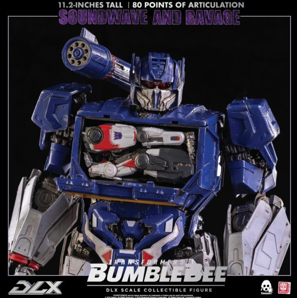 Transformers Bumblebee Movie DLX Soundwave and Ravage Action