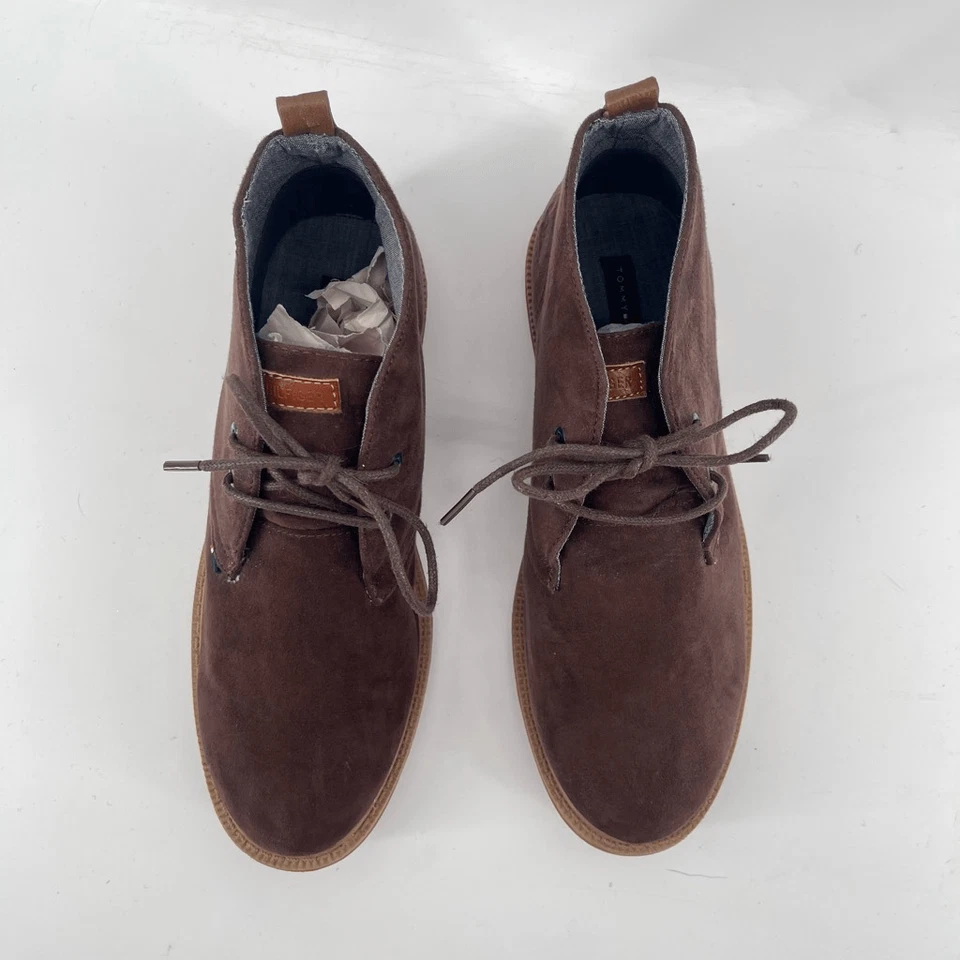 Tommy Hilfiger Niños Michael Marrón Imitación Gamuza Chukka Botas Talla 4 Foto 3 de 4