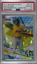 2017 Bowman's Best Top Prospects Atomic Refractor Austin Beck PSA 10 GEM MT 8d2