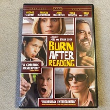 Burn After Reading DVD 2008 Coen Bros George Clooney Brad Pitt Widescreen