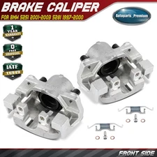 2x Front Left & Right Brake Caliper with Bracket for BMW 525i 2001-2003 528i E39