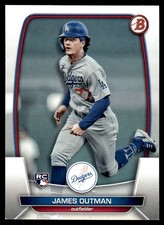 2023 Bowman James Outman Rookie Los Angeles Dodgers #13