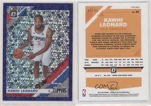 2019-20 Panini Donruss Optic Fast Break Purple Prizm /95 Kawhi Leonard #30