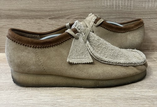 Clarks Originals Wallabee ‘Sandstone’ Hairy Suede Combi Mens (UK Size 10) Shoes - Picture 6 of 21
