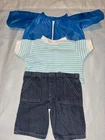 Vintage Cabbage Patch Kids/Doll Clothes Blue Windbreaker Outfit (661)
