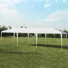 10' x 30' Outdoor  Gazebo Canopy Wedding Party Patio Tent White
