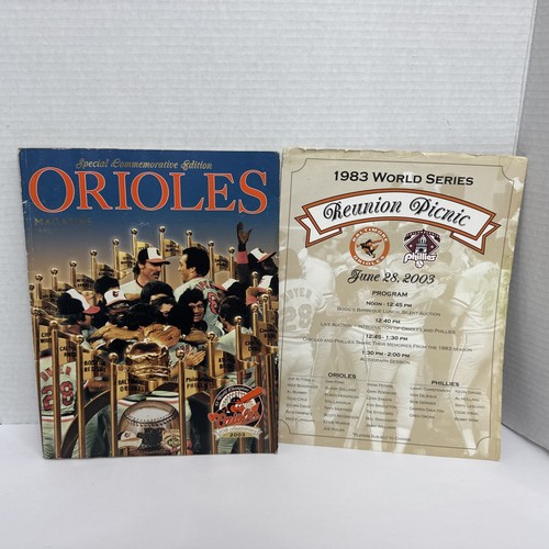 2003 Baltimore Orioles Program w/ 1983 Orioles Cards, ‘93 All-Star Game Program - Picture 3 of 18