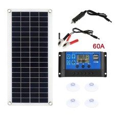 Panneau Solaire 1000W 12V Haute Puissance avec Controleur 60A camping car