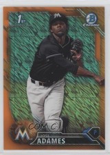 2016 Bowman Chrome Prospects Orange Shimmer Refractor Jose Adames #BCP220 0c2