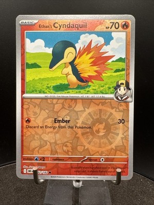 Ethan's Cyndaquil 032/182 (REVERSE HOLO) Pokemon TCG: Destined Rivals
